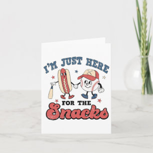 I'm Just Here For The Snacks Bysebyll Lovers Women Card