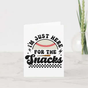 I'm Just Here For The Snacks Bysebyll Sister Game  Card