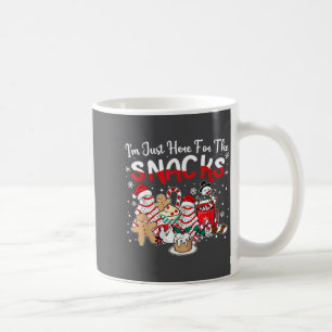 I'm Just Here For The Snacks Cakes Christmas Tree  Coffee Mug