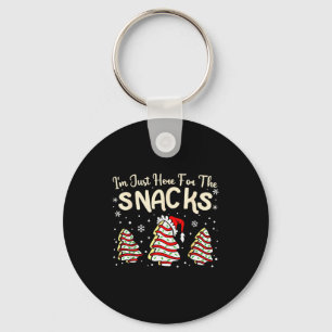 I'm Just Here For The Snacks Christmas Cakes Debbi Key Ring