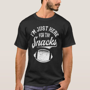 I'm Just Here For The Snacks Fantasy Football Lea T-Shirt