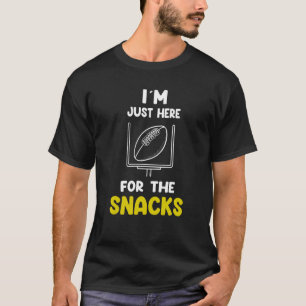 I'm Just Here For The Snacks Fantasy Football Lea T-Shirt