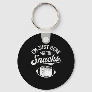 I'm Just Here For The Snacks Funny Fantasy Footbal Key Ring