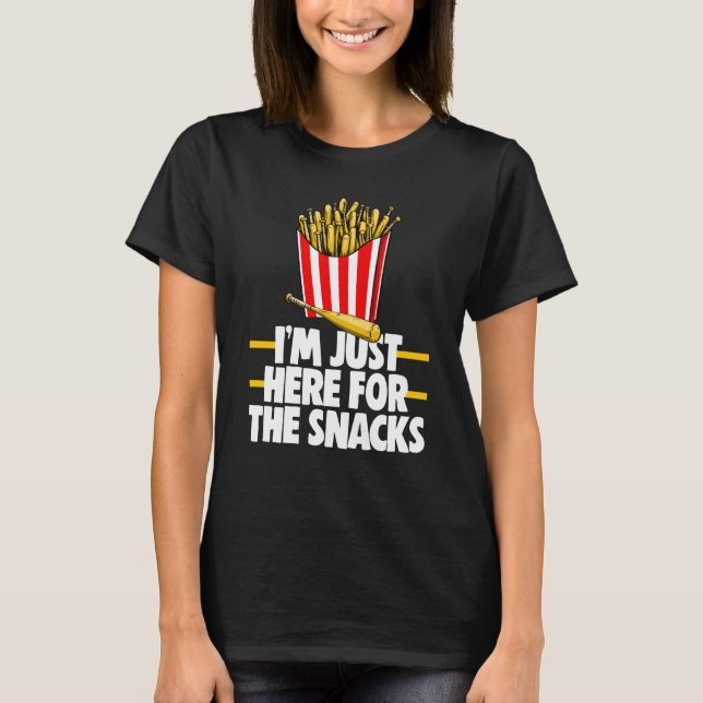 I'm Just Here For The Snacks Men Baseball Bat & Fr T-Shirt (Front)