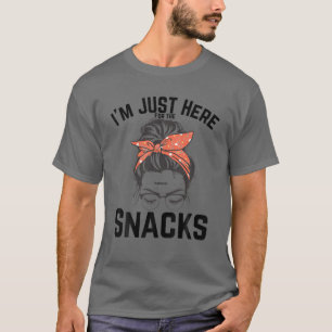 I'm Just Here For The Snacks Nurse Women Football T-Shirt