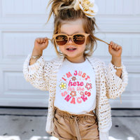 I'm Just Here For The Snacks Retro Flower Cute