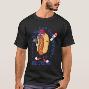 I'M Just Here For The Wieners Family Fourth Of Jul T-Shirt
