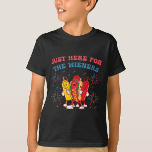 I'm Just Here For The Wieners Funny 4th Of July Bb T-Shirt