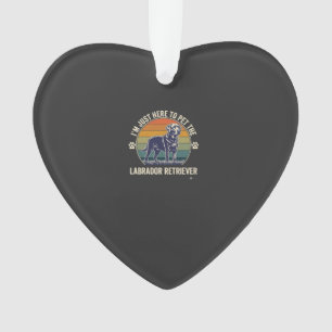 Im Just Here Pet Labrador Retriever Dog Retro Suns Ornament