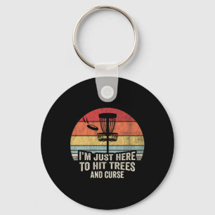 I'm Just Here To Hit Trees And Curse Key Ring
