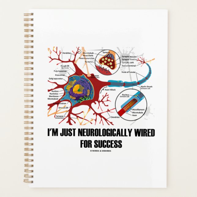 I'm Just Neurologically Wired For Success Neuron Planner (Front)