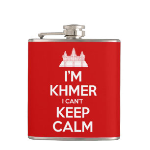 I'm Khmer I Can't Keep Calm Hip Flask