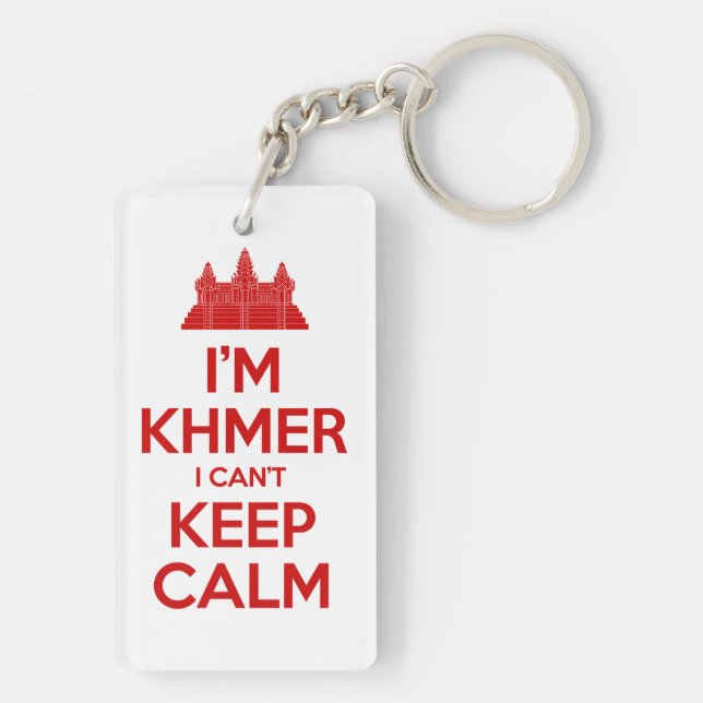 I'm Khmer I Can't Keep Calm Key Ring (Back)