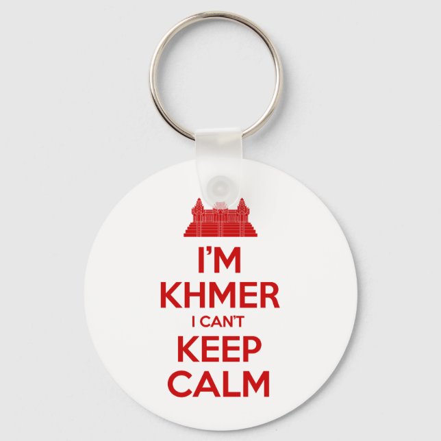 I'm Khmer I Can't Keep Calm Key Ring (Front)