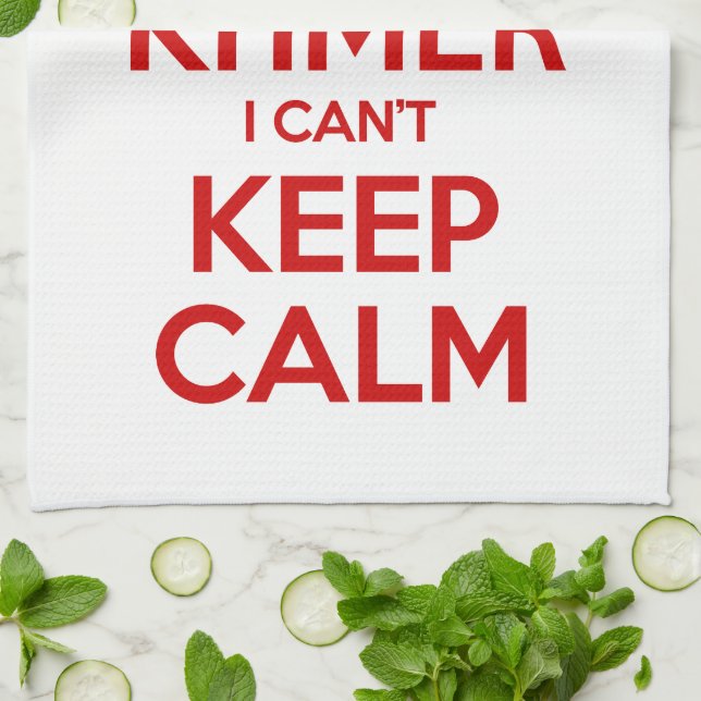I'm Khmer I Can't Keep Calm Tea Towel (Folded)