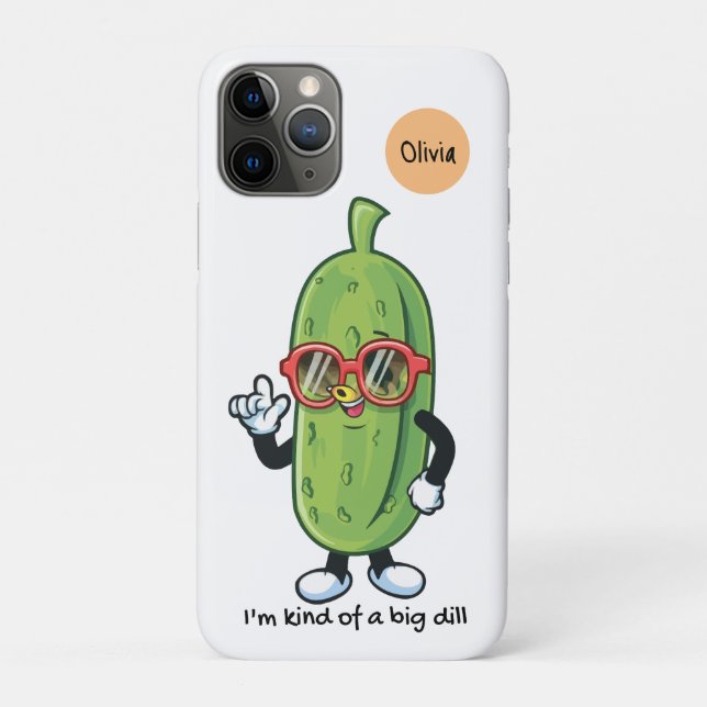I'm Kind of a Big Dill | pickle wearing sunglasses Case-Mate iPhone Case (Back)