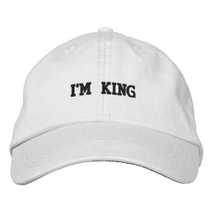 I'm King printed Text White Colour Adjustable Cap
