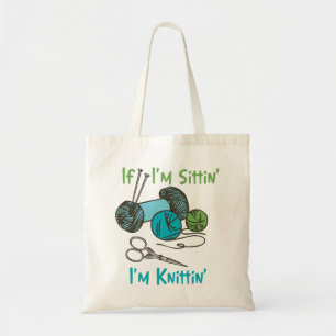 Im Knitting Tote Bag