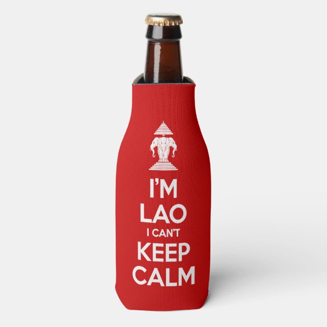 I'm Lao I Can't Keep Calm Bottle Cooler (Bottle Front)