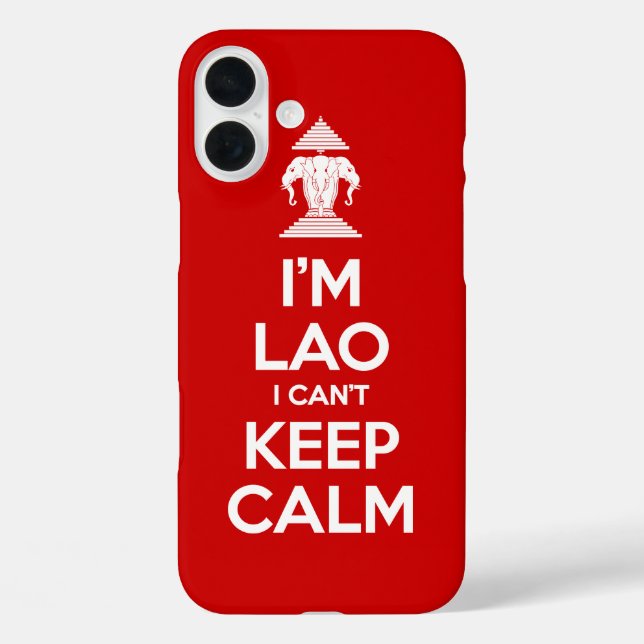 I'm Lao I Can't Keep Calm Case-Mate iPhone Case (Back)
