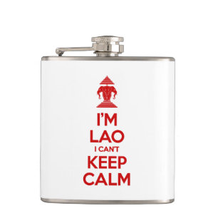 I'm Lao I Can't Keep Calm Hip Flask