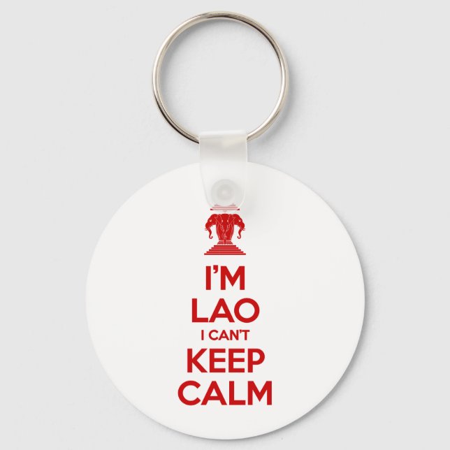 I'm Lao I Can't Keep Calm Key Ring (Front)