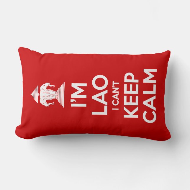 I'm Lao I Can't Keep Calm Lumbar Cushion (Front)