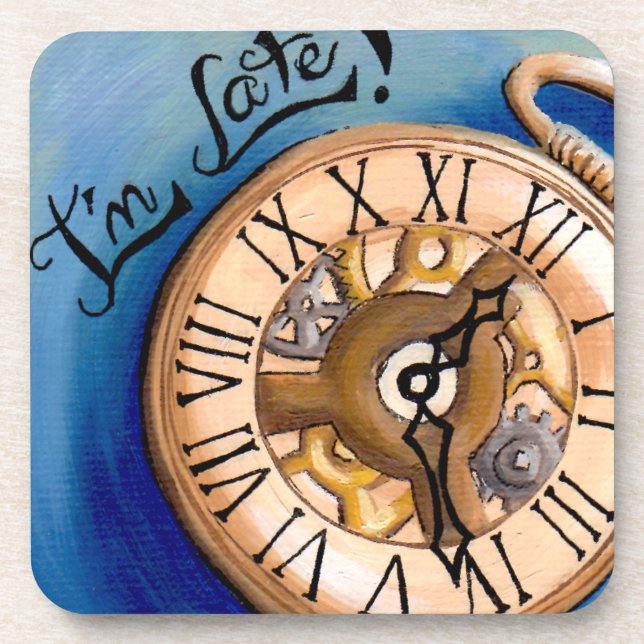 I'm Late Coaster Alice in Wonderland Coaster (Front)
