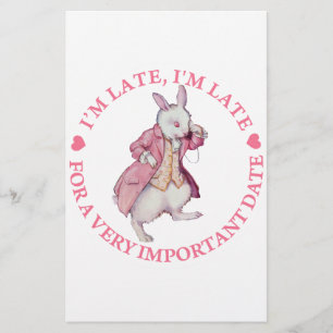 I'M LATE, I'M LATE FOR A VERY IMPORTANT DATE