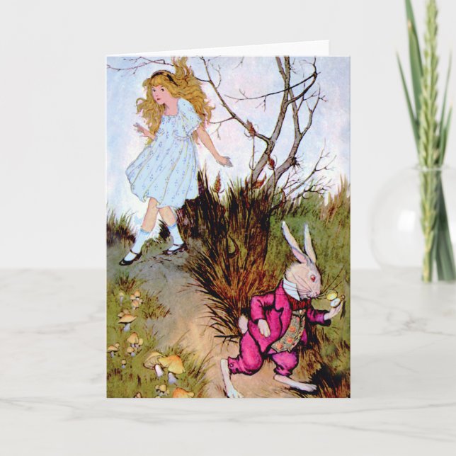 I'm Late, I'm Late For a Very Important Date! Holiday Card (Front)