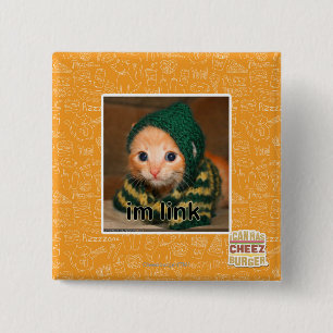 im link 15 cm square badge