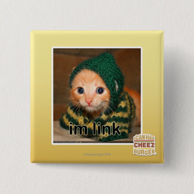 im link 15 cm square badge (Front)