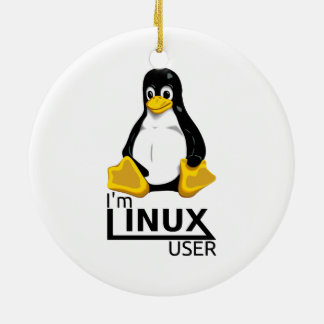 I'm Linux User Ceramic Tree Decoration
