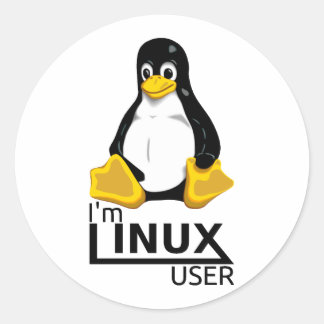 I'm Linux User Classic Round Sticker
