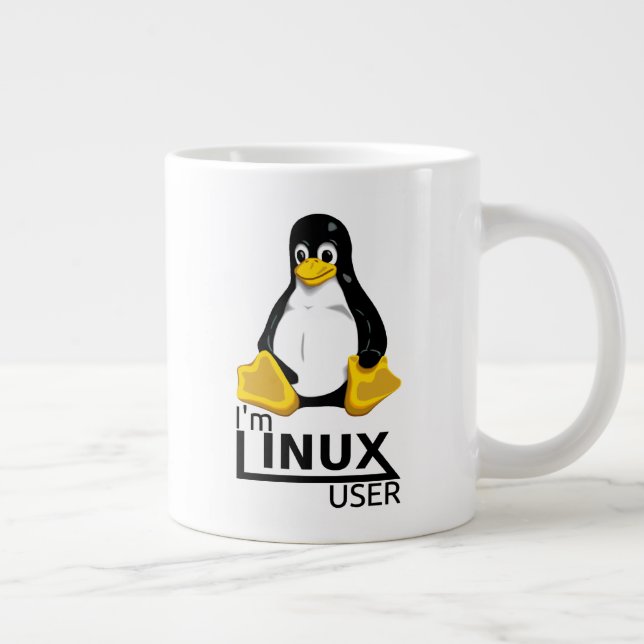 I'm Linux User Large Coffee Mug (Right)