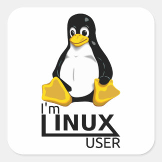 I'm Linux User Square Sticker