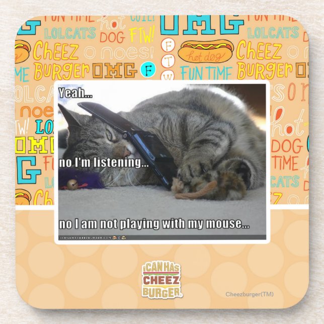 I'm listening coaster (Front)