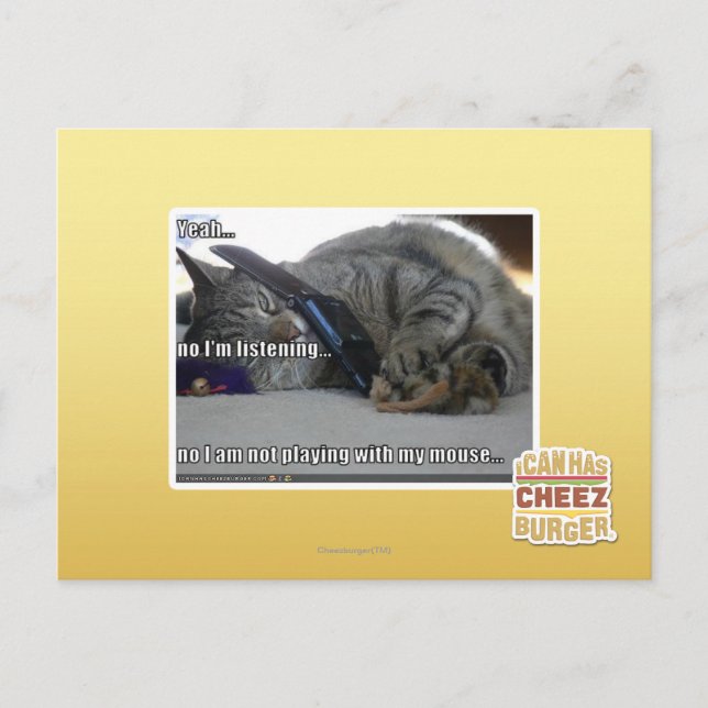 I'm listening postcard (Front)