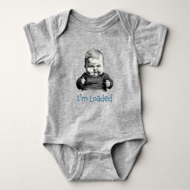 I'm loaded! - funny baby bodysuit (Front)