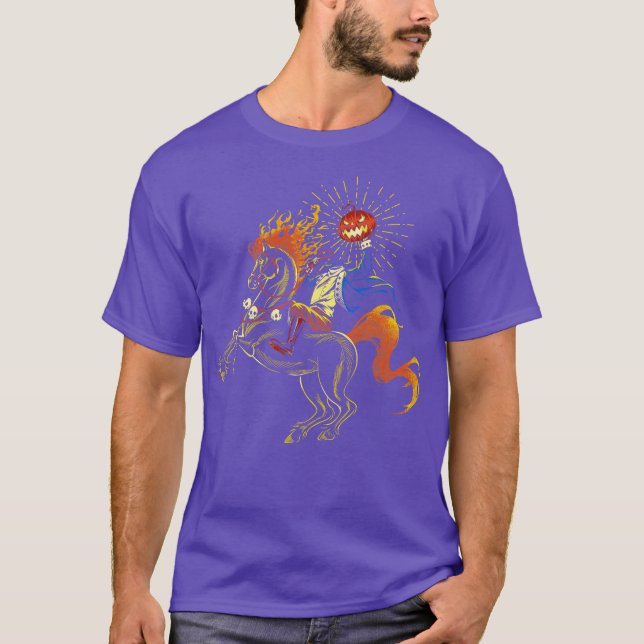Im Losing My Mind Pumpkin Headless Horseman by Tob T-Shirt (Front)
