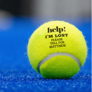I'm Lost Help Funny Personalised Tennis Balls