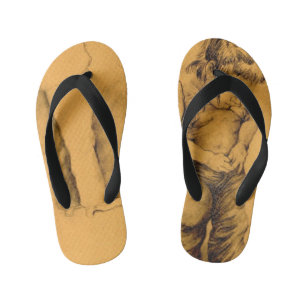 I'm Lost in Le Tianguie, Mexico Kid's Flip Flops