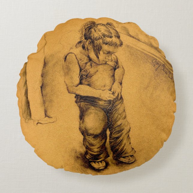 I'm Lost in Le Tianguie, Mexico Round Cushion (Front)