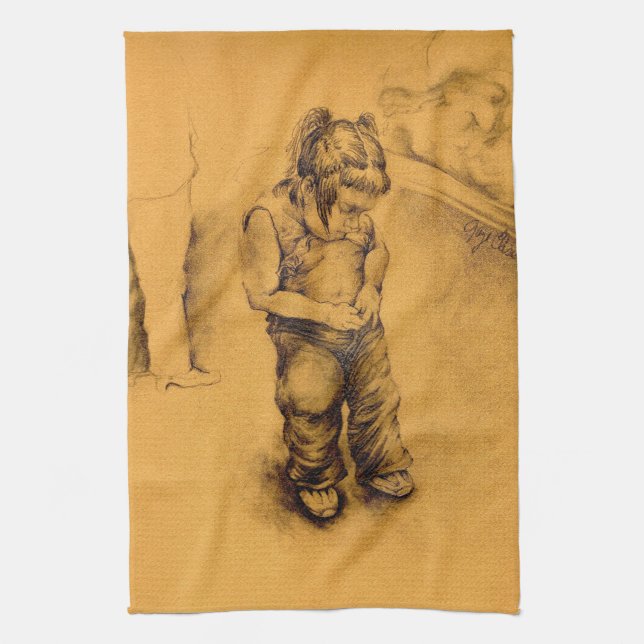 I'm Lost in Le Tianguie, Mexico Tea Towel (Vertical)