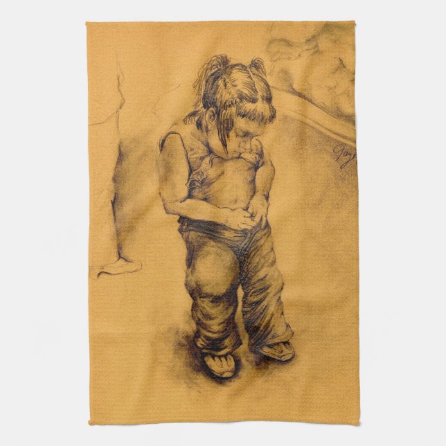 I'm Lost in Le Tianguie, Mexico Tea Towel (Vertical)