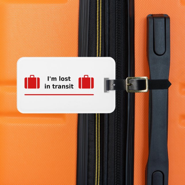I'm Lost in Transit Double Suitcases Luggage Tag (Creator Uploaded)