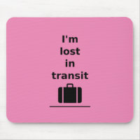 I'm Lost in Transit Travel Suitcase Light-Monotone