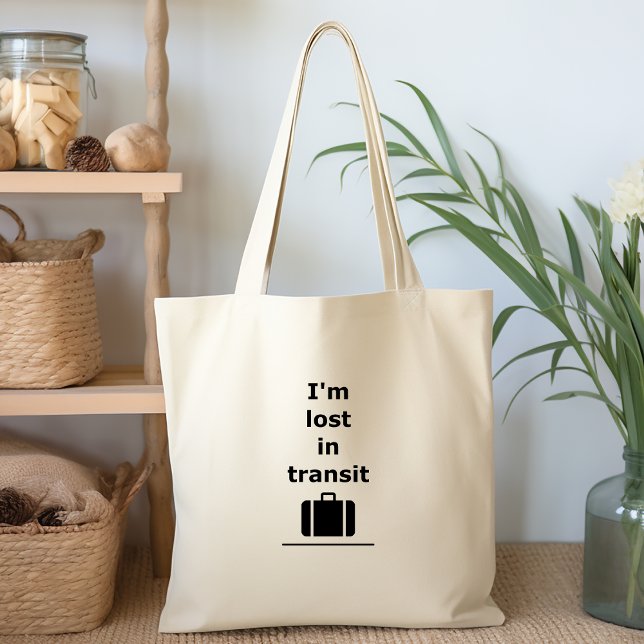 I'm Lost in Transit Travel Suitcase Light-Monotone Tote Bag (Creator Uploaded)