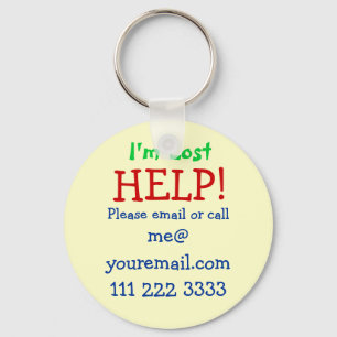 I'm Lost Keychain