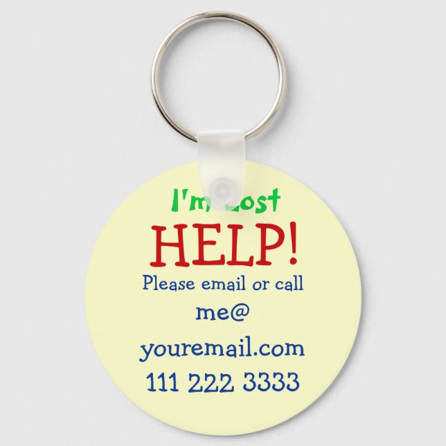 I'm Lost Keychain (Front)